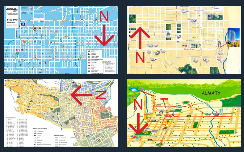 Almaty maps