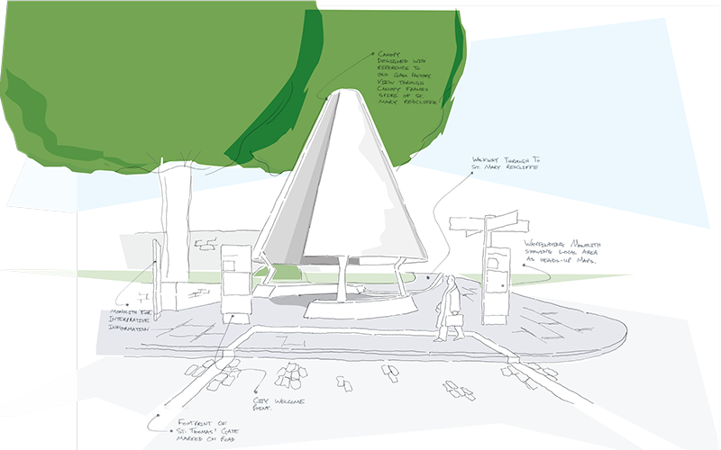 Bristol welcome point structure concept