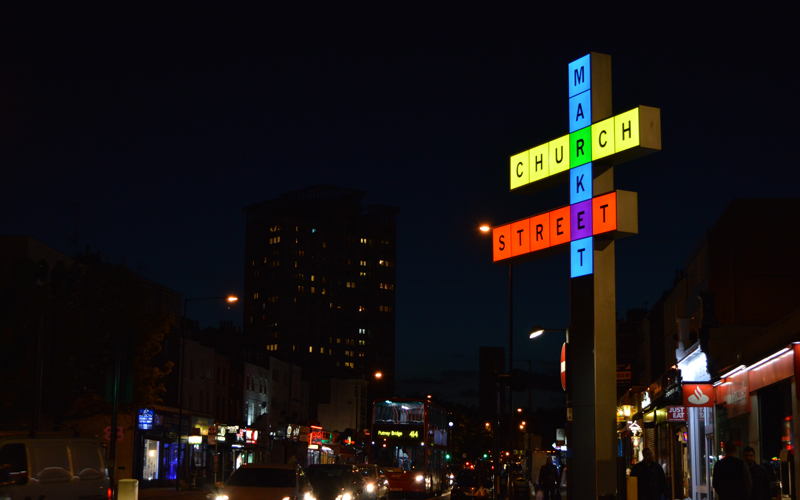 Church Street Market Sign