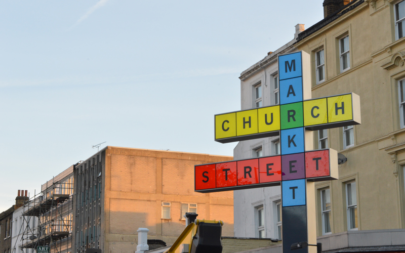 Church Street Market Sign