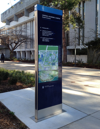 University of British Columbia wayfinding citylith