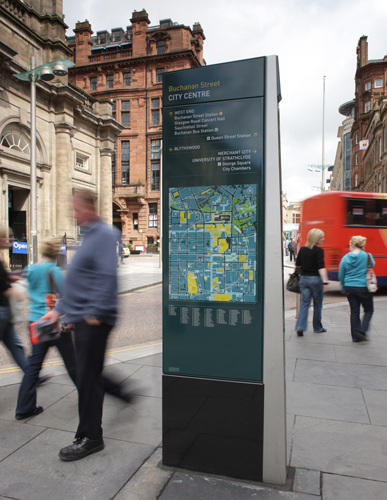 Glasgow wayfinding sign