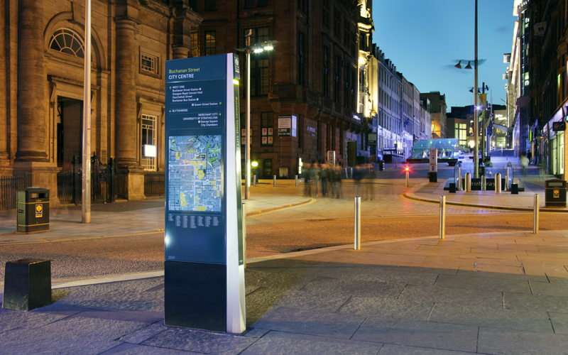 Glasgow wayfinding sign