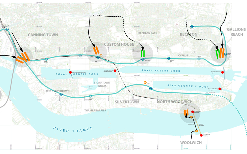 Royal Docks Gateway location map