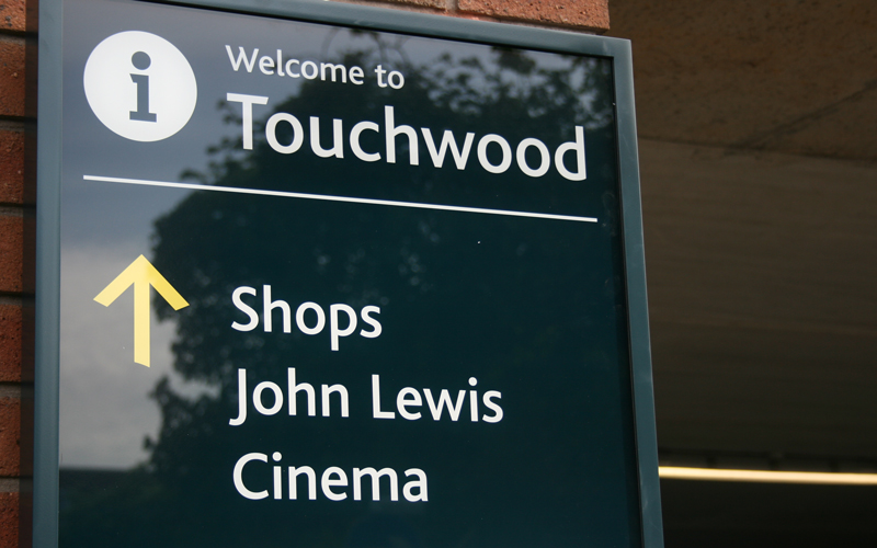 Touchwood wayfinding signs