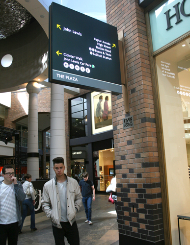 Touchwood wayfinding signs