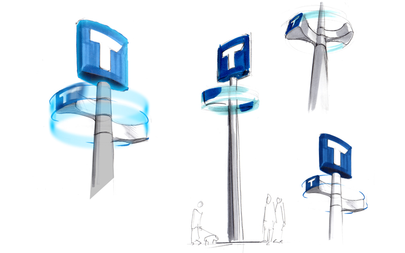 TransLink totem sketches