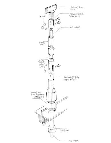 hanging connection sketch