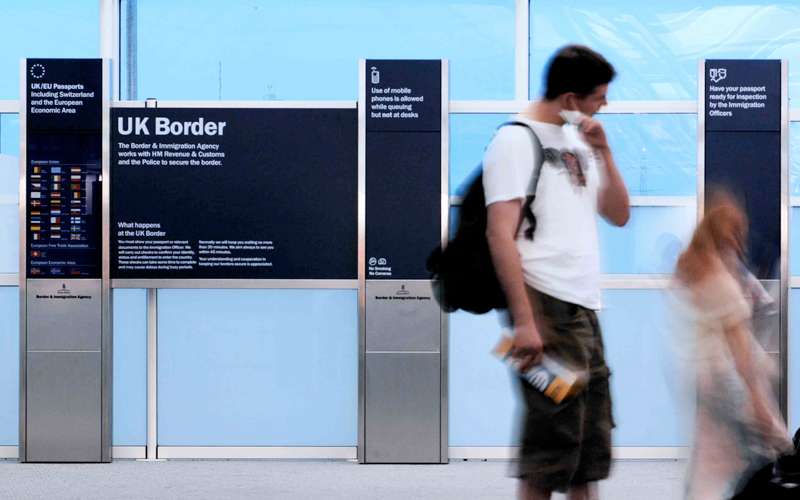 uk Border signs