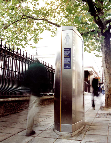 on street urinal